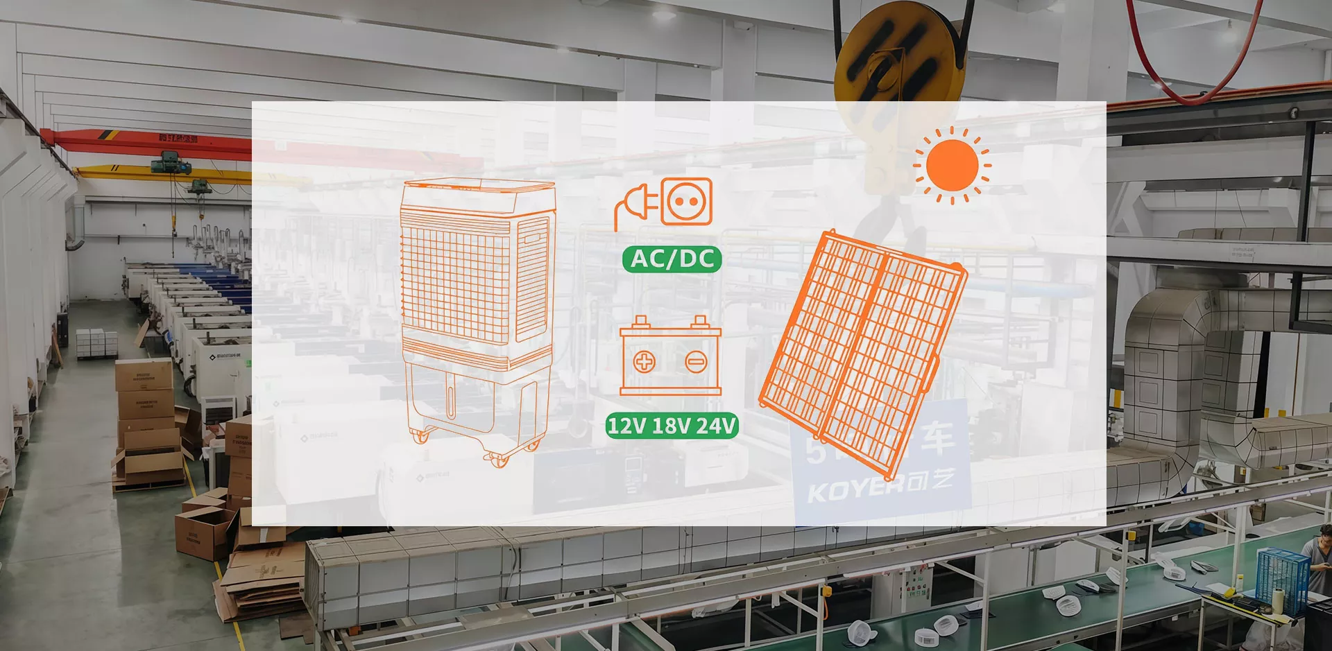 12V AC DC Air Cooler စက်ရုံ တိုက်ရိုက်ရောင်းမည်။