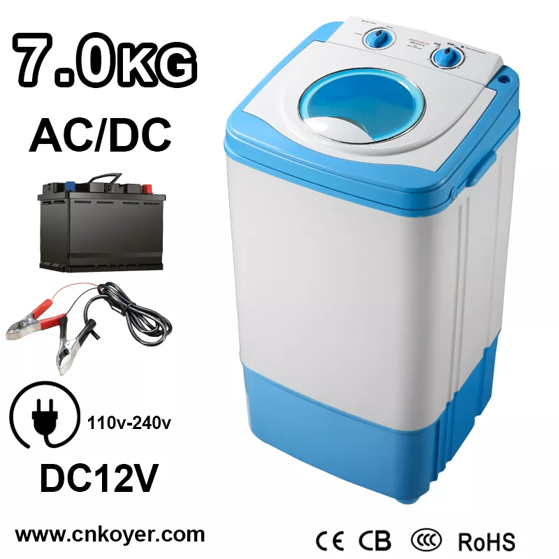 DC 12V Single Tub အဝတ်လျှော်စက်