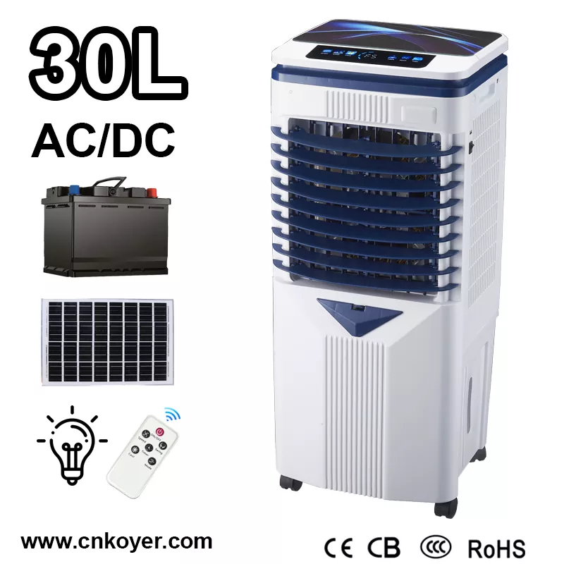 အားပြန်သွင်းနိုင်သော Evaporative Air Cooler ပန်ကာ